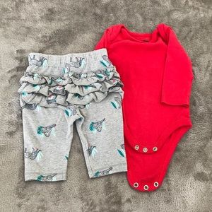 Infant girl clothing set